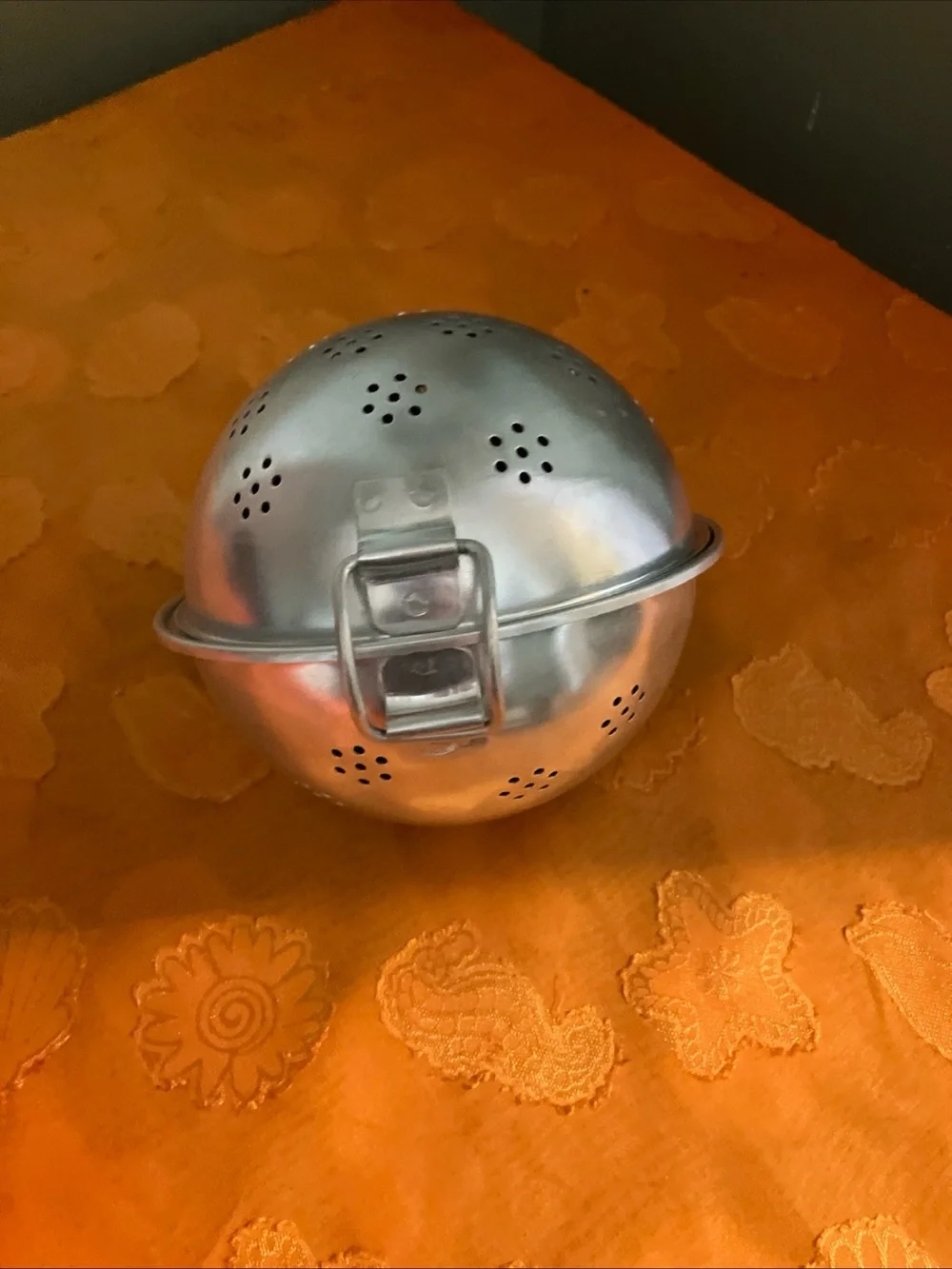 Vintage Aluminum Rice Ball Mold Aluminum Tea Ball Infuser Basket